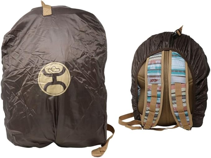 HOOEY Ox 40 Liter Hiking Backpack Rain Cover Hat Strap Laptop Sleeve Hydro Pockets (Serape/Burgundy)