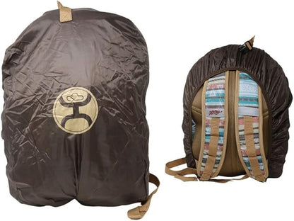 HOOEY Ox 40 Liter Hiking Backpack Rain Cover Hat Strap Laptop Sleeve Hydro Pockets (Serape/Burgundy)