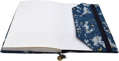 BLBMH A5 Book Covers for Paperbacks Adjustable Fabric Book Sleeve Cover Protector Fit for 5.5x8.5 inch Hardcover Softcover Book Novels Notebook Bible - BC57 Denim