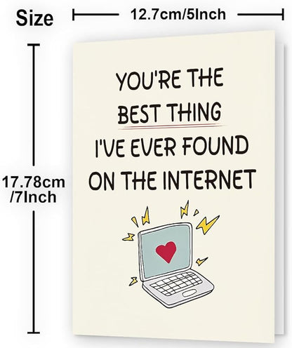 Valentines Day Card | Husband Birthday Card | Funny Birthday Cards for Men, Boyfriend, Husband, and Him | Happy Anniversary & Birthday Gifts for Men