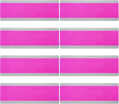 YOKIVE 8 Pcs Guided Reading Strips, Book Highlighter Strips Reading Tracker Bookmark Teacher Supply, Great for Classroom (Rose Red Transparent, 7.48"x2.76")