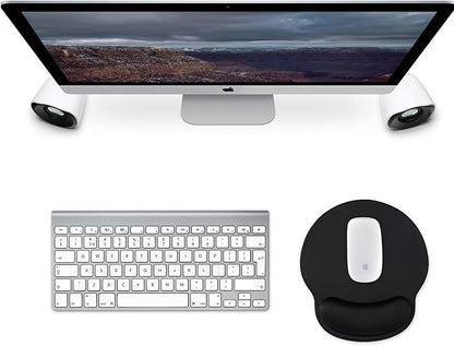 eulps Mouse Pad with Wrist Rest, Comfortable Computer Mousepad with Gel Wrist Support Smooth Surface and Non-Slip PU Base for Pain Relief, Laptop, Office & Home (Black)
