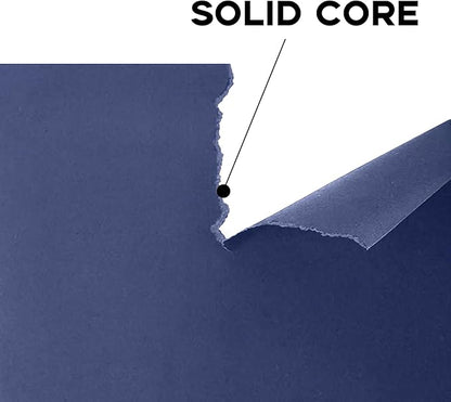 100 Sheets 65lb Blue Cardstock 8.5 x 11 Pastel Paper, Goefun Navy Blue Card Stock Printer Paper for Wedding Invitations, DIY Cards, Menus, Crafts