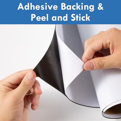 Magnetic Whiteboard Sticker - Adhesive Backing 40'' x 24'' Dry Erase Board for Wall Whiteboard Contact Paper for Kids Office Home Include Marker Magnet Eraser