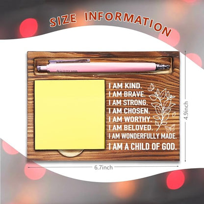 Inspirational Positive Affirmation Gift for Him Her, Positive Gifts for Women Coworkers Employees, Mental Health for Home School Counseling Office Treatment Self-Stick Note Pad Holders-DW44