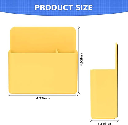 Magnetic Dry Erase Marker Holder, Magnetic Pen Marker Holder for Whiteboard, Fridge, Locker Accessories, School, Office, Home, Magnet Pen Cup,1 Pack, Yellow