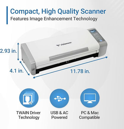 Visioneer Patriot P15 Portable Document Scanner