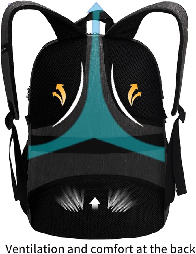 SHRRADOO Anti Theft Laptop Backpack Travel Backpacks with usb Charging Port for Women Men College High School Computer Backpack Bag Fits 16.3 Inch Laptop