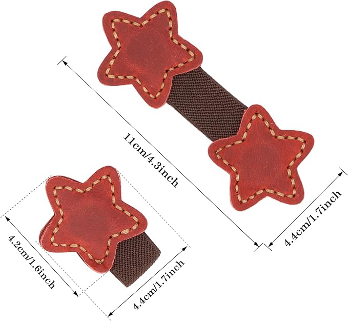 2pcs Magnetic Leather Bookmarks, Handmade Magnet Bookmark Clips, Suitable for Women, Men, Students,Teachers and Other Reading Enthusiasts, Gifts Set for Book Lovers