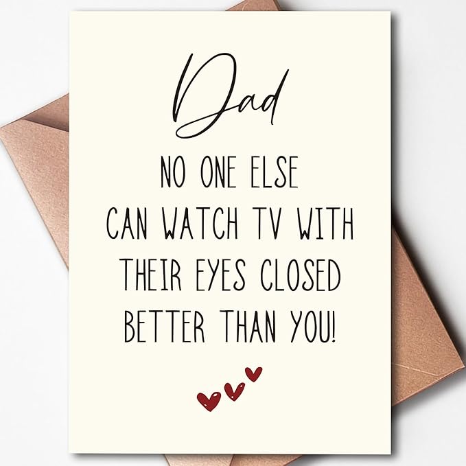 Hqulpr-Funny Birthday Cards For Dad, Birthday Cards For Men Funny Unique, Funny Fathers Dad Card, Birthday Card For Dad Funny, Birthday Cards For Dad From Daughter, Son