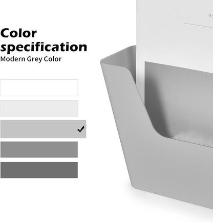 YOHOM No Drilling File Holders (Grey 5)