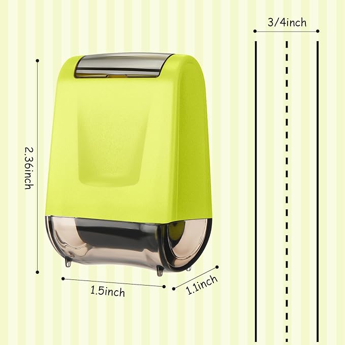 Sherr 2 Handwriting Line Stamp Roller Dashed Handwriting Lines Practice Roller Stamp for Kids, Teachers Kindergarten Education Classroom Back to School Need(2.72 x 2.44 x 1.54 Inch,Green)