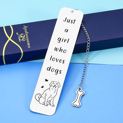 Dog Lovers Dog Mom Gifts for Women, Book Tracker, Book Marks for Reading Women, Birthday Gifts for Book Lovers Friend, Christmas Stocking Stuffers for Teen Girls, White Elephant Thanksgiving Day Gifts