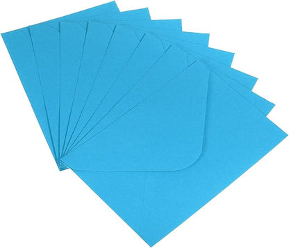 PATIKIL Mini Envelopes, 50 Pack Gift Cards Business Cards Envelope for Invitation Graduation, Blue