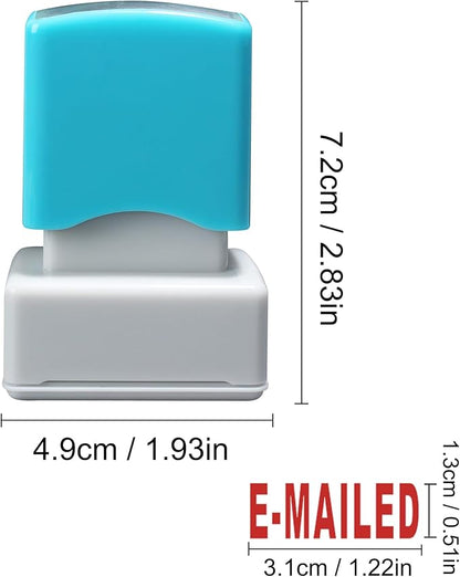 WAFJAMF E-mailed Stamp–Self Inking Rubber Stamp Office Stamp Message Stamp Red Ink-Medium