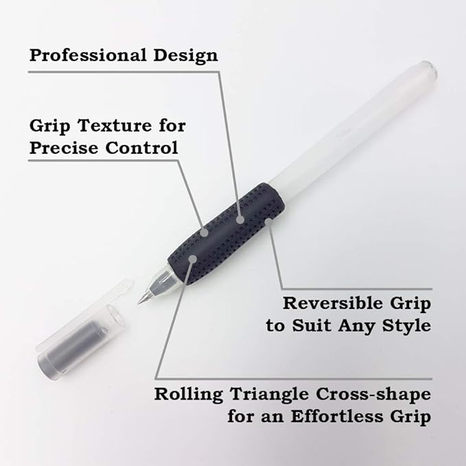 Chrome Cherry Omni Grip 6 Pack with Pen and Pencil Comfort Grips