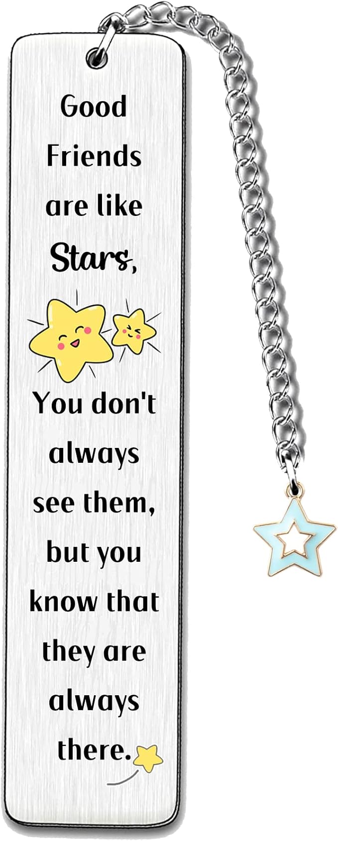 Bookmark for Good Friend Birthday Gifts True Friendship Appreciate Bestie Bookmark Inspirational Best Friends Women Men Birthday Personalized Present Book Lover Retirement Christmas Stars Keepsakes