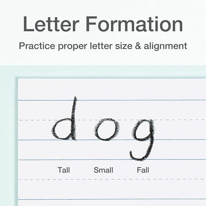Oxford Primary Ruled Index Cards, 5 x 8 Inches, White, Lined on Front, Blank on Back, Kids Handwriting Practice Cards, Pre-K, K-2, 100 Count (46002)