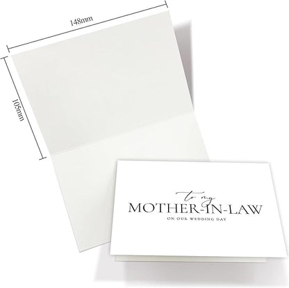Mother In Law Wedding Day Card, Mother In Law Of The Bride/Groom Gifts, To My Mother In Law On Our Wedding Day. （Mother-in-Law A）, 6*4