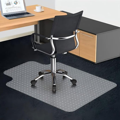 Office Chair Mat for Carpet with Studs, Desk Chair Mat for Carpeted Floor,Floor Mat for Carpet Office Chair,Plastic Carpet Chair Mat Floor Protector (36"x48"-Convex)