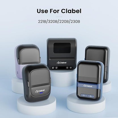 CLABEL 50 x 40mm (1.97'' x 1.57'')-180 Labels/Roll,6 Rolls Labels Multi-Purpose Thermal Stickers Papers Self-Adhesive for Business/Logo/File/Jar/Gift Sticker Labels (White)