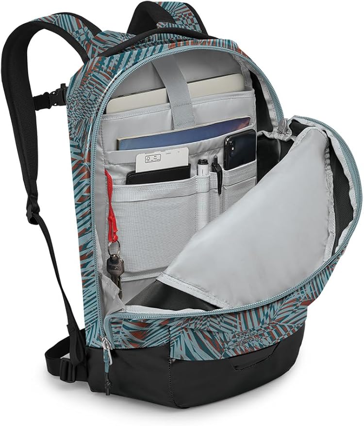 Osprey Transporter Panel Loader Commuter Backpack, Palm Leaf Glitch Print
