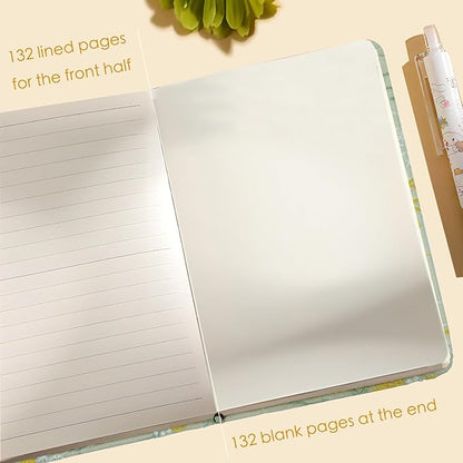 Embroidered Pocket Notebook for Women, A6 Mini Cloth Journal, Hardcover, 264 Pages, 4x6 Small Lined Notebook & Sketchbook, Beautiful Diary, Little Notepad, Apricot Yellow.