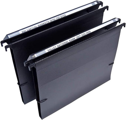 Ultimate Office MagniFile Hanging File Folders (Black, 1/2" Box-Base, Set 2)