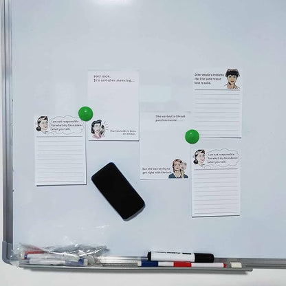 DUGUTUL 4 Funny Novelty Memo Pads,4 x 5.5 in(10x14cm),200 sheets,Coworker Gifts for Women,Funny Notepads for Office,Women Office Note Pad,Perfect Novelty gift for Boss,Coworker,Friend or Family(A)