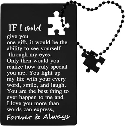 llxxeyopqdxz Anniversary Card Gifts for Men or Women, Happy Birthday Card for Husband, Anniversary Cards for Husband, Wallet Card Love Gift for Him Her, Wallet Insert Card