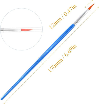 60 Pcs Round Paint Brushes,Small Brush Bulk for Detail Painting