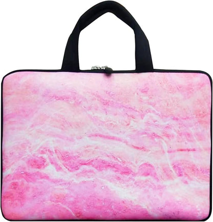 11 11.6 12 12.5 inch Laptop Carrying Bag Chromebook Case Notebook for Apple MacBook Air Samsung HP DELL Lenovo Asus (Pink Marble2)