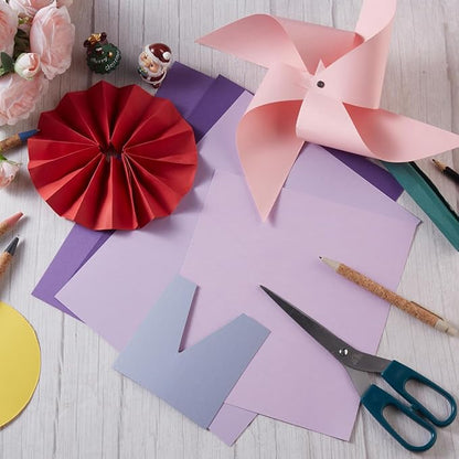 30 Sheets 8.5x11 Color Tones Cardstock Paper 250GSM Thick Paper Cards for Birthday Party, Invitations and DIY Crafts Decoration (Purple)