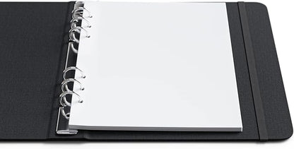 A5 Blank Paper 6-Hole Punched, 500 Sheets (1,000 Pages), 100 GSM, Printer Paper 148mm x 210mm (5.83 in. x 8.27 in.)