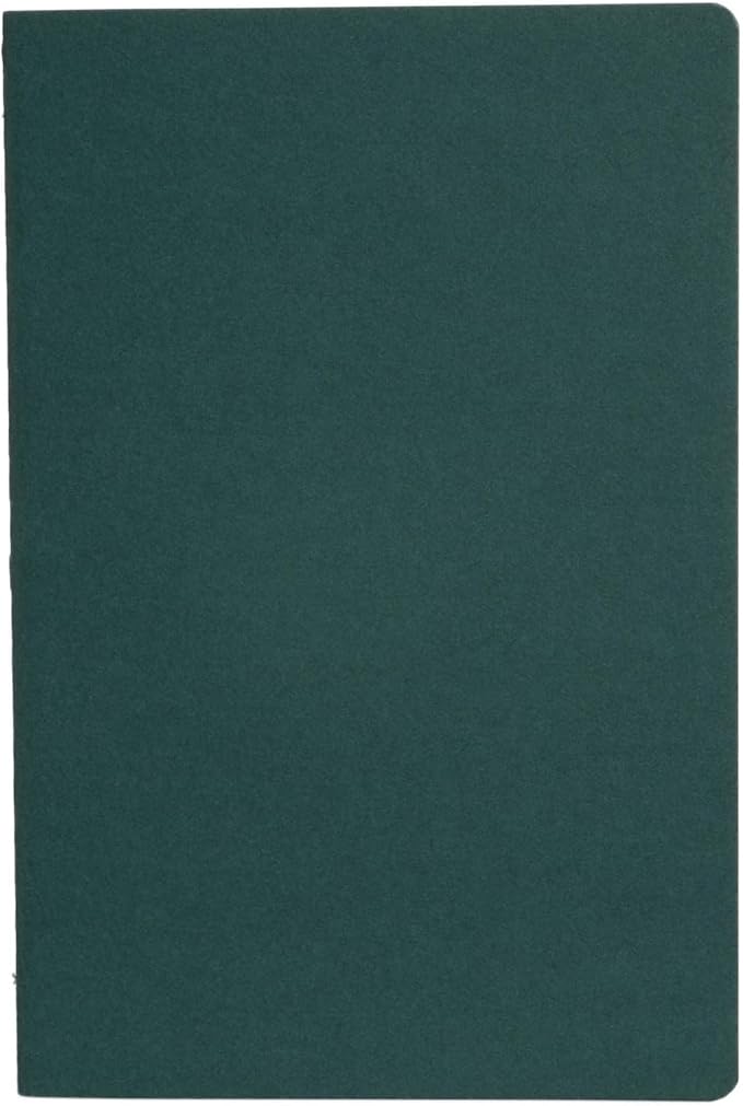 Simply Genius A5 Notebooks for Work, Travel, Business, School & More - College Ruled Notebook - Softcover Journals for Women & Men - Lined Note Books with 92 pages, 5.5" x 8.3" (Green, 6 pack)