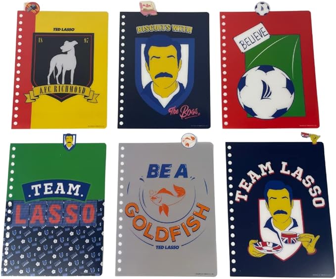 Innovative Designs Ted Lasso Tab Journal Notebook, Spiral Bound, 144 Lined Pages, 8 x 7 inches