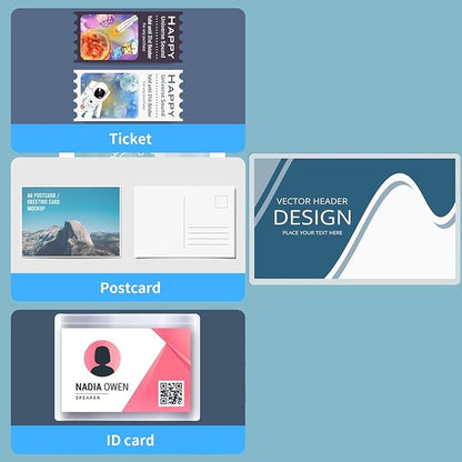 Index Card Laminating Pouches 3x5 File Card Laminating Pouches Lamination Pouches Recipe Card Laminating Pouches for Work Permits Pass Cards Student ID Cards (100, 5mil)