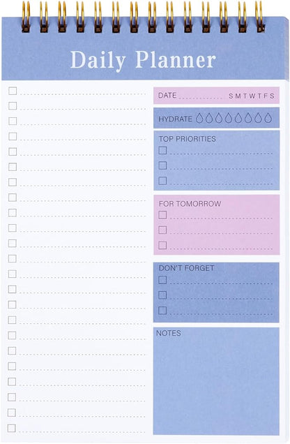 To Do List Notepad, 52 Sheets Daily Planner Notepad, 5.2"x7.8" To Do List Notebook, Undated Daily Planner 2024 for School/Office Supplies