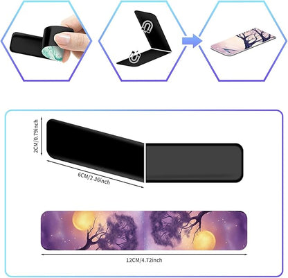 48 Pieces Magnetic Bookmarks Magnet Page Markers - Book Marks for Reading Women & Men with Storage Boxes - Cute Magnet Bookmark Clips for Reading Pleasure（Sky）