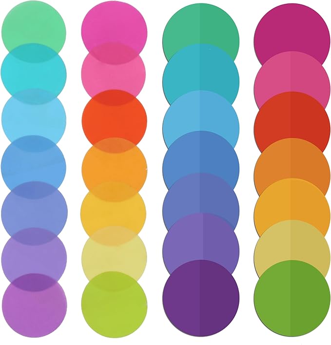 Mr. Pen- Transparent Sticky Note Set, 560Sheets, Colorful, Round Transparent Sticky Notes Set, Bible Sticky Notes Clear Sticky Notes Transparent, Bible Notes, Transparent Sticky Notes for Bible Study