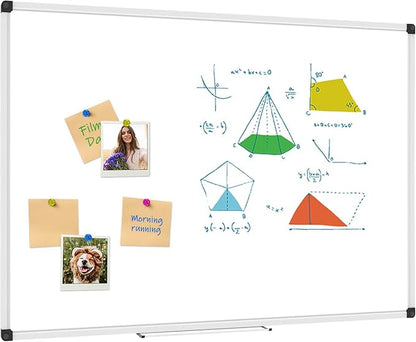 XBoard Extra Large Magnetic Whiteboard 60 x 40 Inch, Giant Dry Erase White Board for Wall with Marker Tray 5' x 3' | Big Aluminum Frame Message Presentation Board
