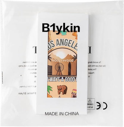 B1ykin Sticky Notes Set - Cartoon Theme Cute Self-Stick Notes Pad Teacher Appreciation Gifts， Self-Adhesive Writing Memo Pages Sticky to Do Notepad for Kids Employee School Office (Los Angeles City)