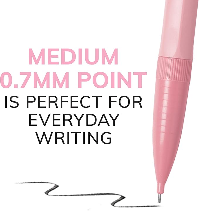 BIC Xtra-Smooth Pastel Mechanical Pencils with Erasers, Medium Point (0.7mm), 40-Count Pack, Bulk Mechanical Pencils for School or Office Supplies