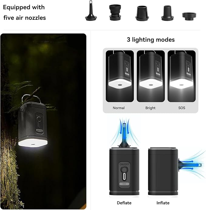 Fiordpack, 70L Vacuum Backpack Travel with Pump, Charging Port, Inflatable Pillow, Sleep Mask&Earplugs, Expandable Vacuum Seal Compression Travel Backpack for 19" Laptop, Airline Approved