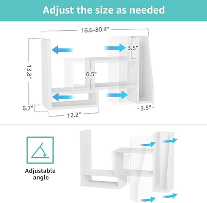 Desktop File Organizer Desk Organizer Shelf - White Office Organization Shelves for Top of Desk Organizers and Accessories Corner Bookshelf Table Top Shelving Small Hutch Decorations for Women Office