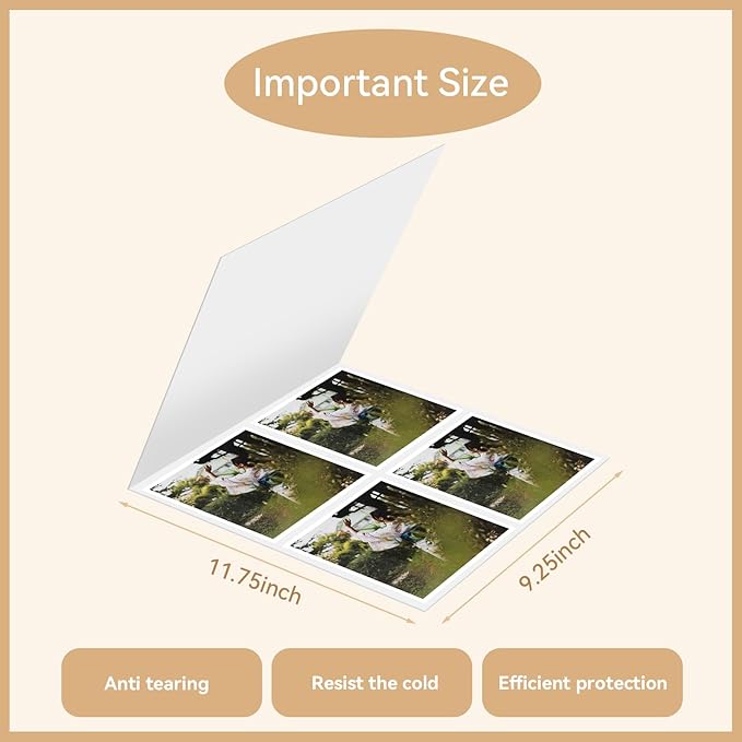 5 Pack Letter Size Laminator Carrier Sleeve 8.5 x11 Thermal Laminating Carriers Laminate Sheets Carrier Protection Thermal Laminating Pouches for Office and School Laminator Pouch Supplies