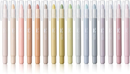 Mr. Pen- Gel Highlighters, 16 Pack, Soft & Muted Colors, No Bleed Bible Markers