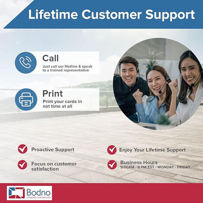 5000 Pack - Bodno Premium CR80 30 Mil Graphic Quality PVC Cards