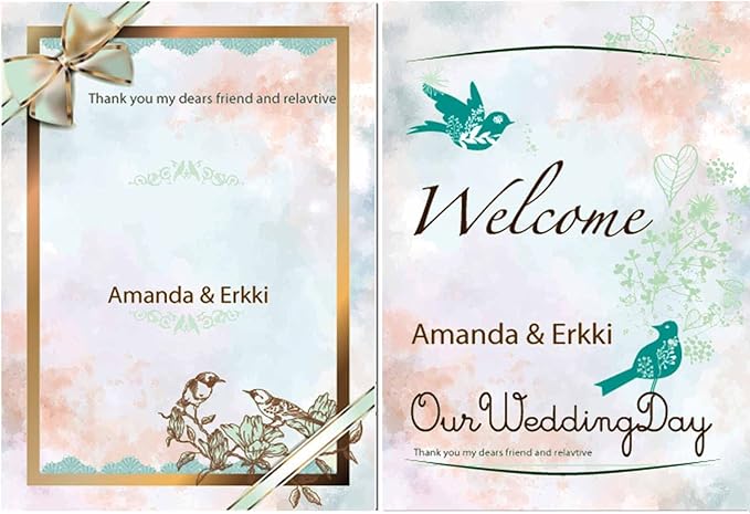 DUGUTUL Watercolor Stationary Paper, 100 gsm Printer Paper 8.5 x 11, 12 designs, Double-Sided, Colored Paper for Writing Letters and Invitations, Writing Paper for Business or Personal Use (48)