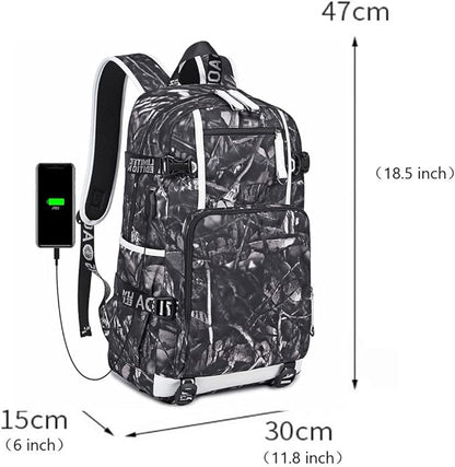 Soccer Superstar M-essi 10 Multifunctional Laptop Backpack Teenage Travel Backpack Fans Schoolbag (A1)